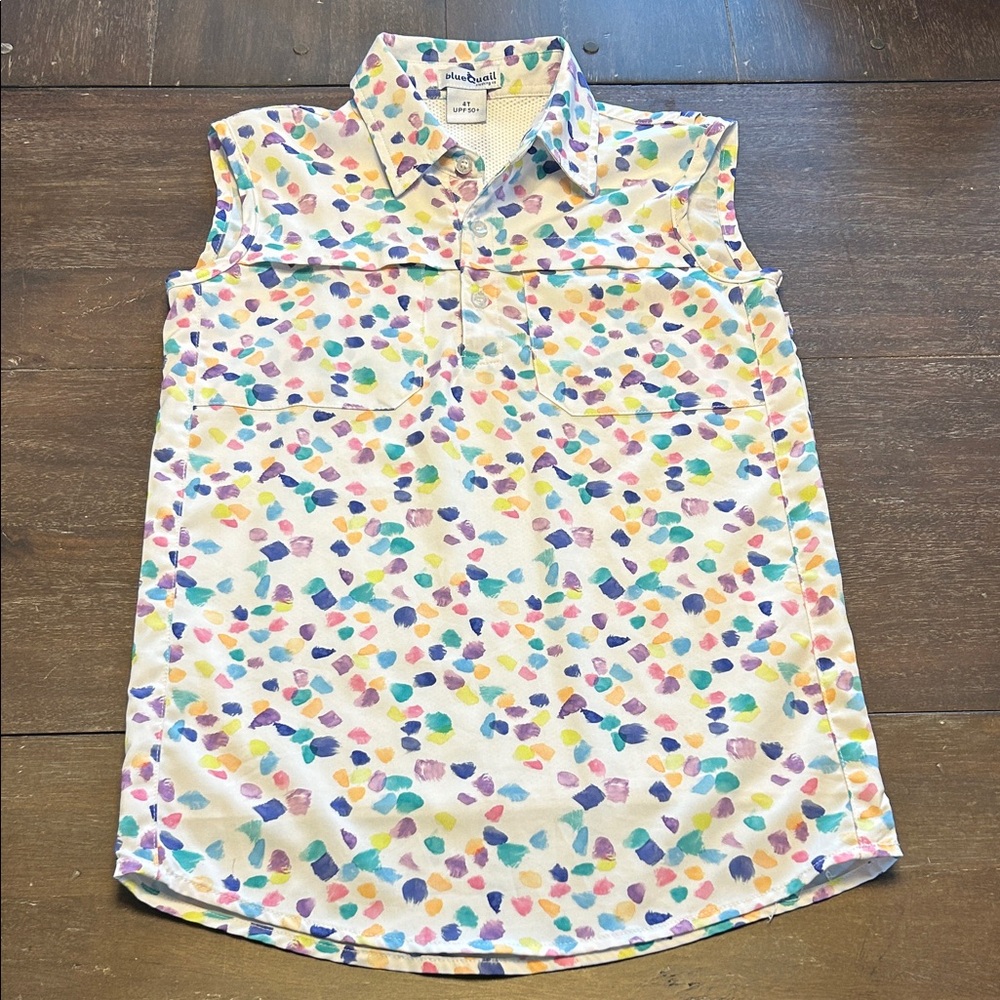 Blue Quail Confetti Performance Fabric Sleeveless Dress
